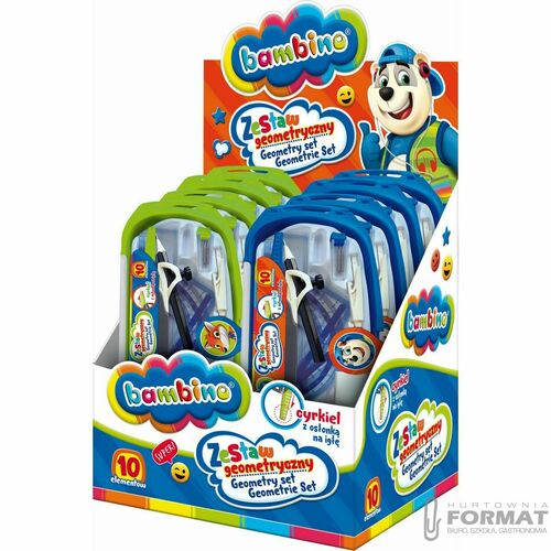 Komplet geometryczny Bambino z cyrklem 10 el 10 el. (5903235649752) 9