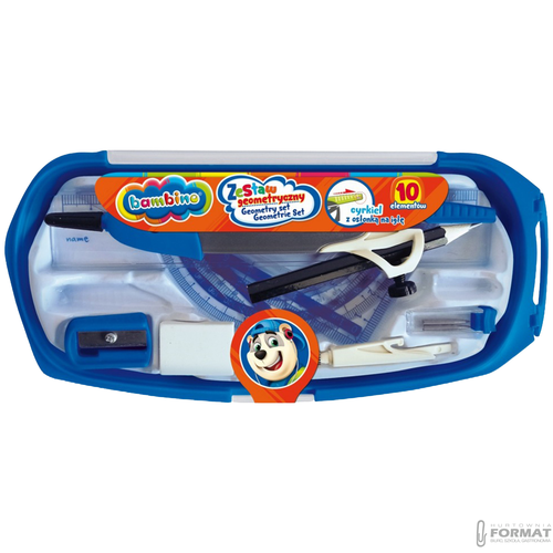 Komplet geometryczny Bambino z cyrklem 10 el 10 el. (5903235649752) 8