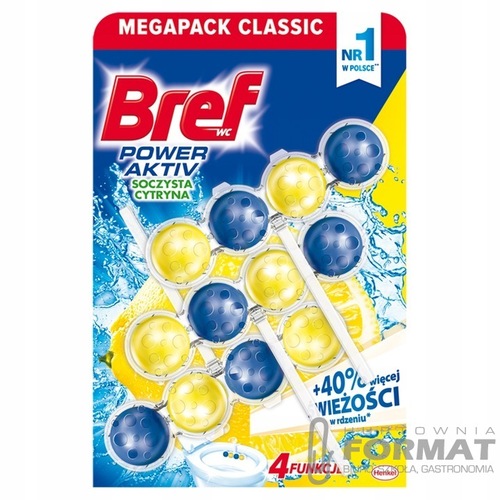 Bref WC Power Aktiv Lemon 3 x 50g 2