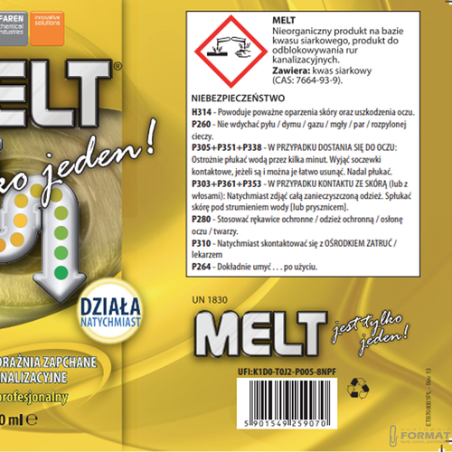MELT UDROŻNIACZ DO RUR KANAL.750ML 3