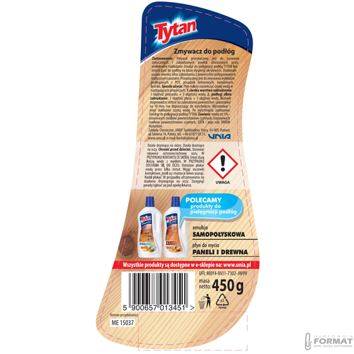 ZMYWACZ DO PODŁÓG TYTAN 450ML 3