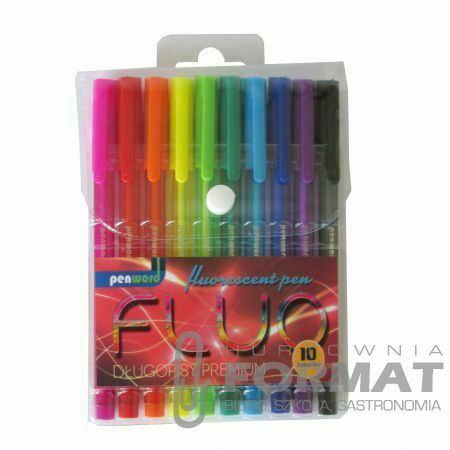 DŁUGOPIS FLUO 10 KOLORÓW 3