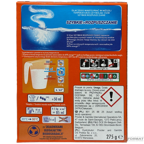 PROSZEK DO PRANIA VIZIR 275G ALPINE FRESH 2