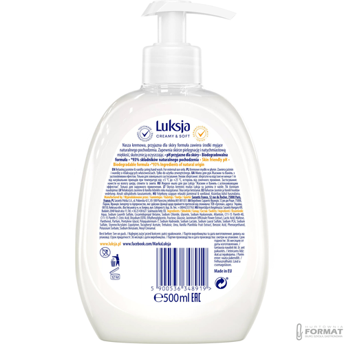 Luksja mydło w płynie dozownik 500ml Jaśmin i Wani 3