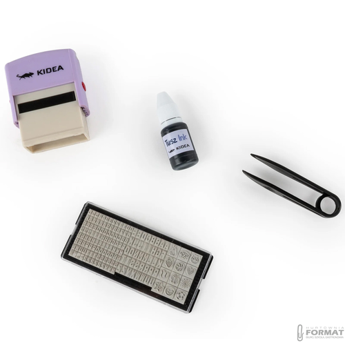 STEMPEL DO TKANIN Z LITERKAMI KIDEA 3