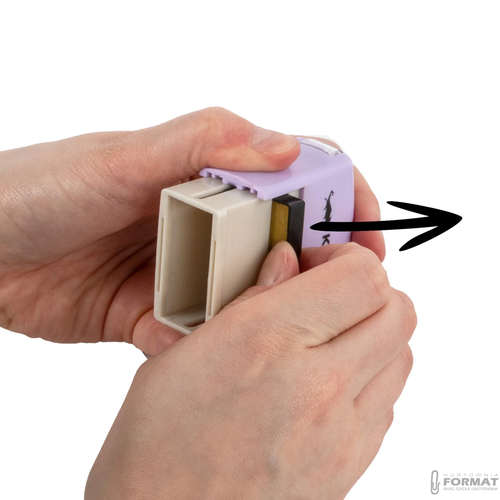 STEMPEL DO TKANIN Z LITERKAMI KIDEA 6