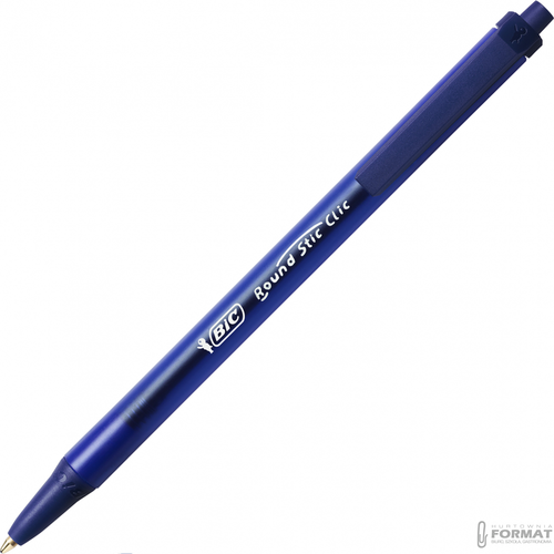 DŁUGOPIS BIC ROUND STIC CLIP NIEBIESKI 3