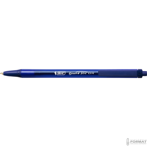 DŁUGOPIS BIC ROUND STIC CLIP NIEBIESKI 4
