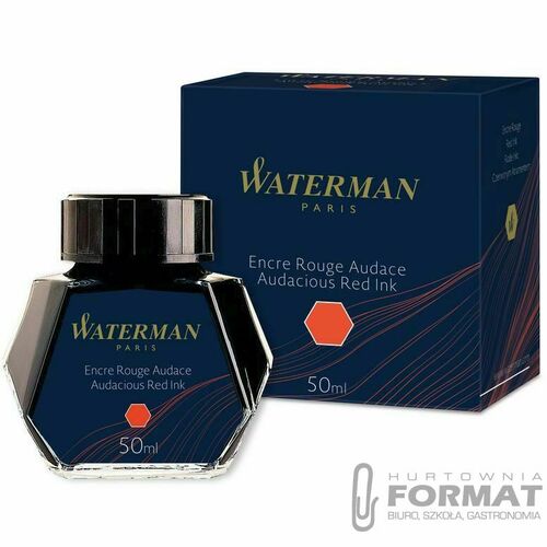 Atrament Waterman czerwony 3