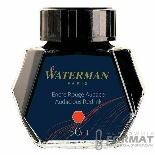 Atrament Waterman czerwony 4