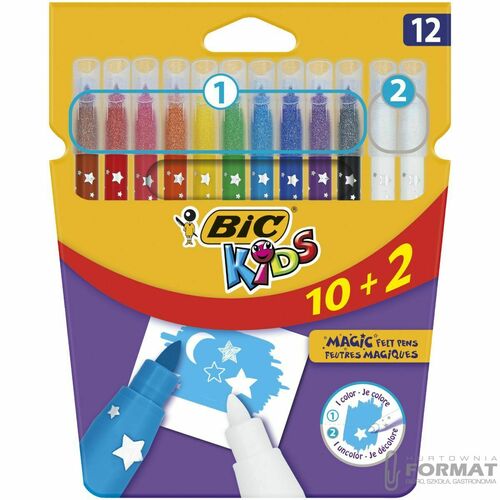 Flamaster Bic Kids Colour & Erase 12 kol. (920295) 2