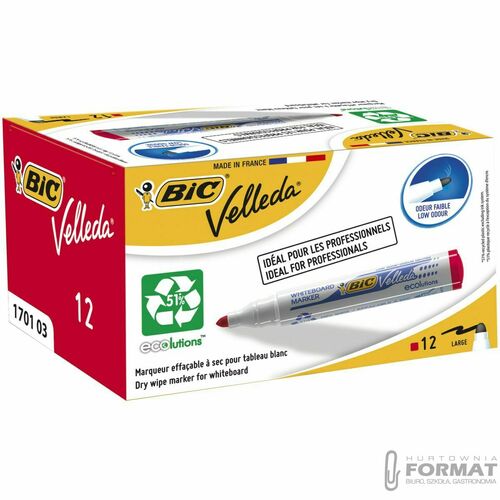 MARKER BIC SUCHO. VELLEDA CZERWONA KOŃ. OKRĄGŁA 5