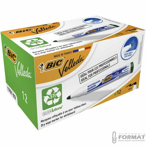 MARKER BIC SUCHO. VELLEDA ZIELONY KOŃ. OKRĄGŁA 4