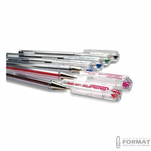 DŁUGOPIS PENTEL SUPERB BK77 0.7mm KOLOR NIEBIESKI ZE SKUWKĄ 4