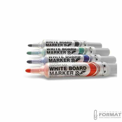 MARKER DO TABLIC SUCHOŚCIERALNYCH PENTEL MAXIFLO CZARNY MWL5M Z TŁOCZKIEM 5