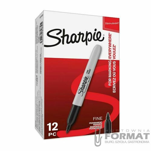 MARKER PERMANENTNY SHARPIE FINE CZARNY 4