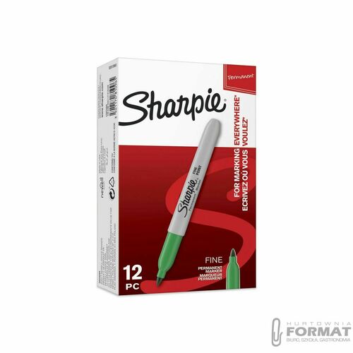 MARKER PERMANENTNY SHARPIE FINE ZIELONY 5