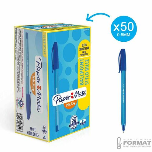 DŁUGOPIS PAPERMATE INKJOY 100 NIEBIESKI M 4