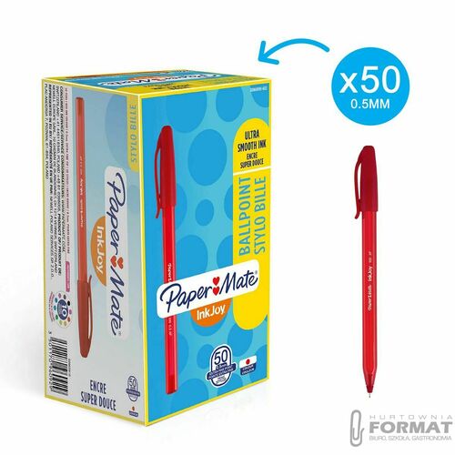DŁUGOPIS PAPERMATE INKJOY 100 CZERWONY M 4