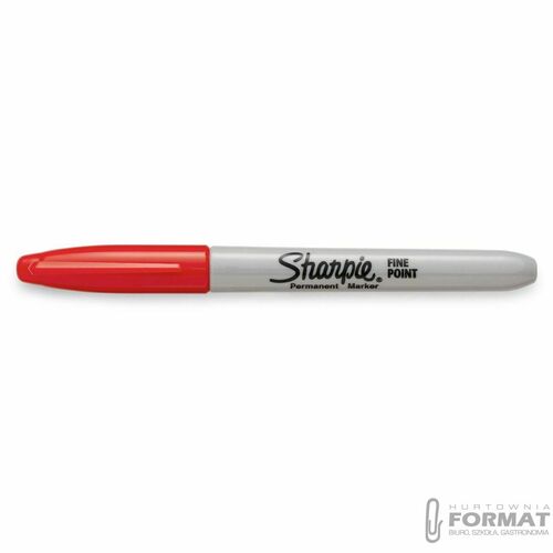 MARKER PERMANENTNY SHARPIE FINE CZERWONY 3