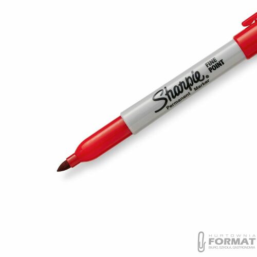 MARKER PERMANENTNY SHARPIE FINE CZERWONY 5