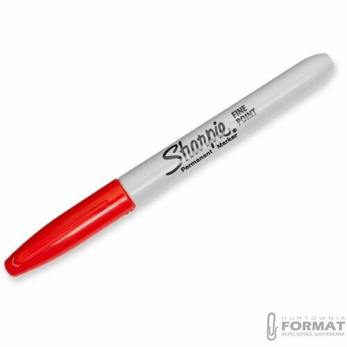 MARKER PERMANENTNY SHARPIE FINE CZERWONY 6