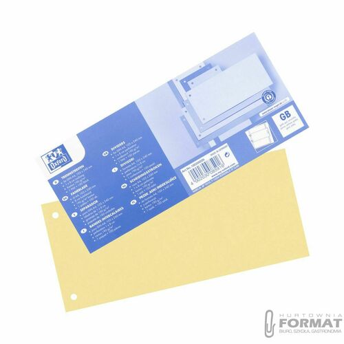 Przekładka czysta Oxford 1/3 A4 żółta 180g 100k (100205026) 11