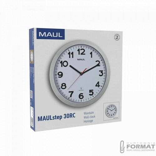 Zegar ścienny Maul MAULstep 30RC SREBRNY (90530/95 ML) 5