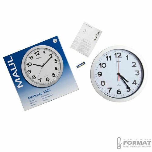 Zegar ścienny Maul MAULstep 30RC SREBRNY (90530/95 ML) 10