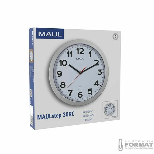 Zegar ścienny Maul MAULstep 30RC SREBRNY (90530/95 ML) 12