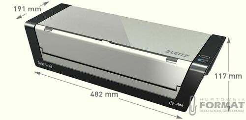 Laminator Leitz iLAM Touch Turbo Pro A3 czarno-srebrny (75190000) 5