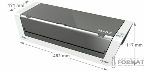 Laminator Leitz iLAM Touch 2 TURBO A3 biało-szary (75200000) 4