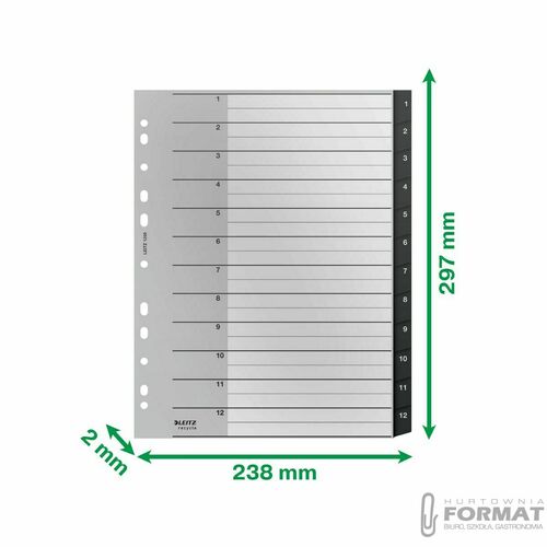 Przekładka numeryczna Leitz Recycle (12090000) 7