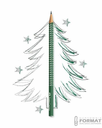 Faber-Castell Grip Sparkle Ołówek Zielony 3