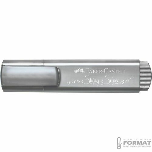 Zakreślacz Faber-Castell metaliczny Srebrny 3
