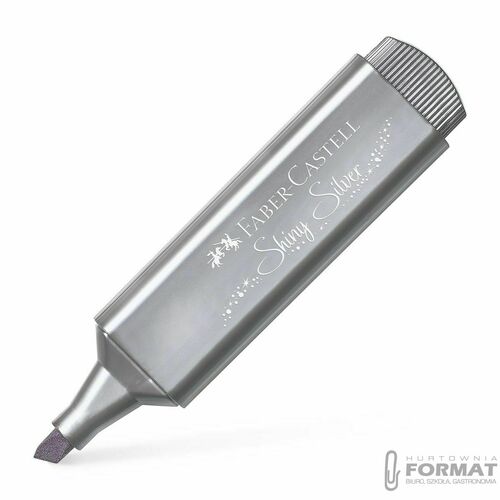 Zakreślacz Faber-Castell metaliczny Srebrny 4