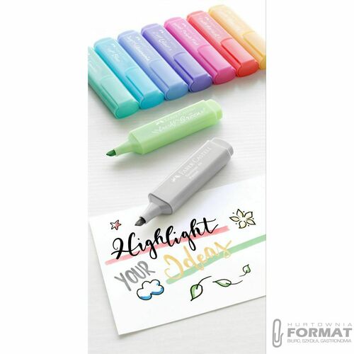 Zakreślacz 1546 Zielony jasny PASTEL Faber-Caste 7