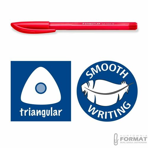 Długopisy trójkątne 10 kolorów 4320 M Staedtler 3