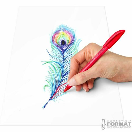 Długopisy trójkątne 10 kolorów 4320 M Staedtler 4