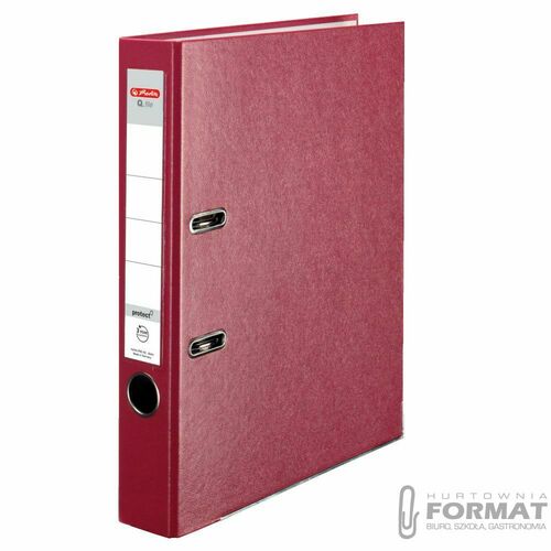 Segregator dźwigniowy Herlitz Q. file Standard 0011167491 A4 50mm czerwony (300003090) 2