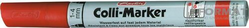MARKER PERMANENTNY HERLITZ COLLI MARKER CZERWONY 2