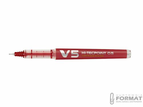 PILOT CIENKOPIS V5 NA NABOJE CZERWONY BG 2