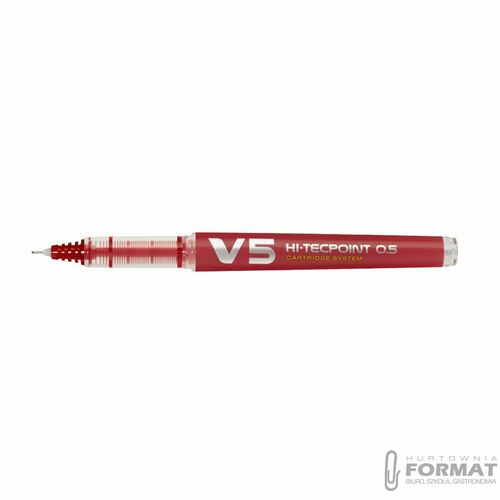 PILOT CIENKOPIS V5 NA NABOJE CZERWONY BG 3
