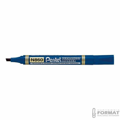 MARKER PERMANENTNY PENTEL N860 ŚCIĘTY NIEBIESKI 2