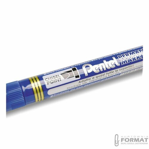 MARKER PERMANENTNY PENTEL N860 ŚCIĘTY NIEBIESKI 3