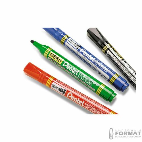 MARKER PERMANENTNY PENTEL N860 ŚCIĘTY NIEBIESKI 4