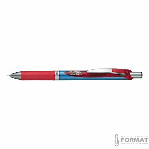 Cienkopis kulkowy 0.5 mm Pentel BLN75-B - czerwony 3