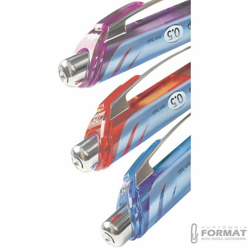 Cienkopis kulkowy 0.5 mm Pentel BLN75-B - czerwony 6