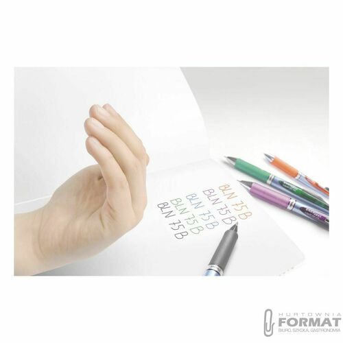 Cienkopis kulkowy 0.5 mm Pentel BLN75-B - czerwony 9