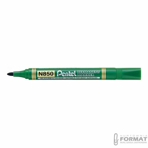 Marker permanentny Pentel, zielony 1,5mm okrągła końcówka 2